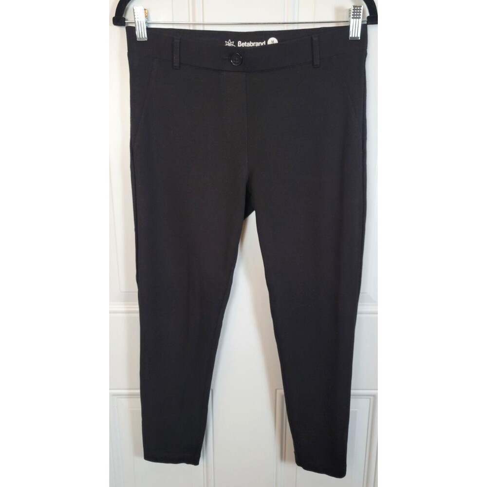 Betabrand Dress Pant Yoga Pants Size M Petite Ankle Crop Mid-Rise